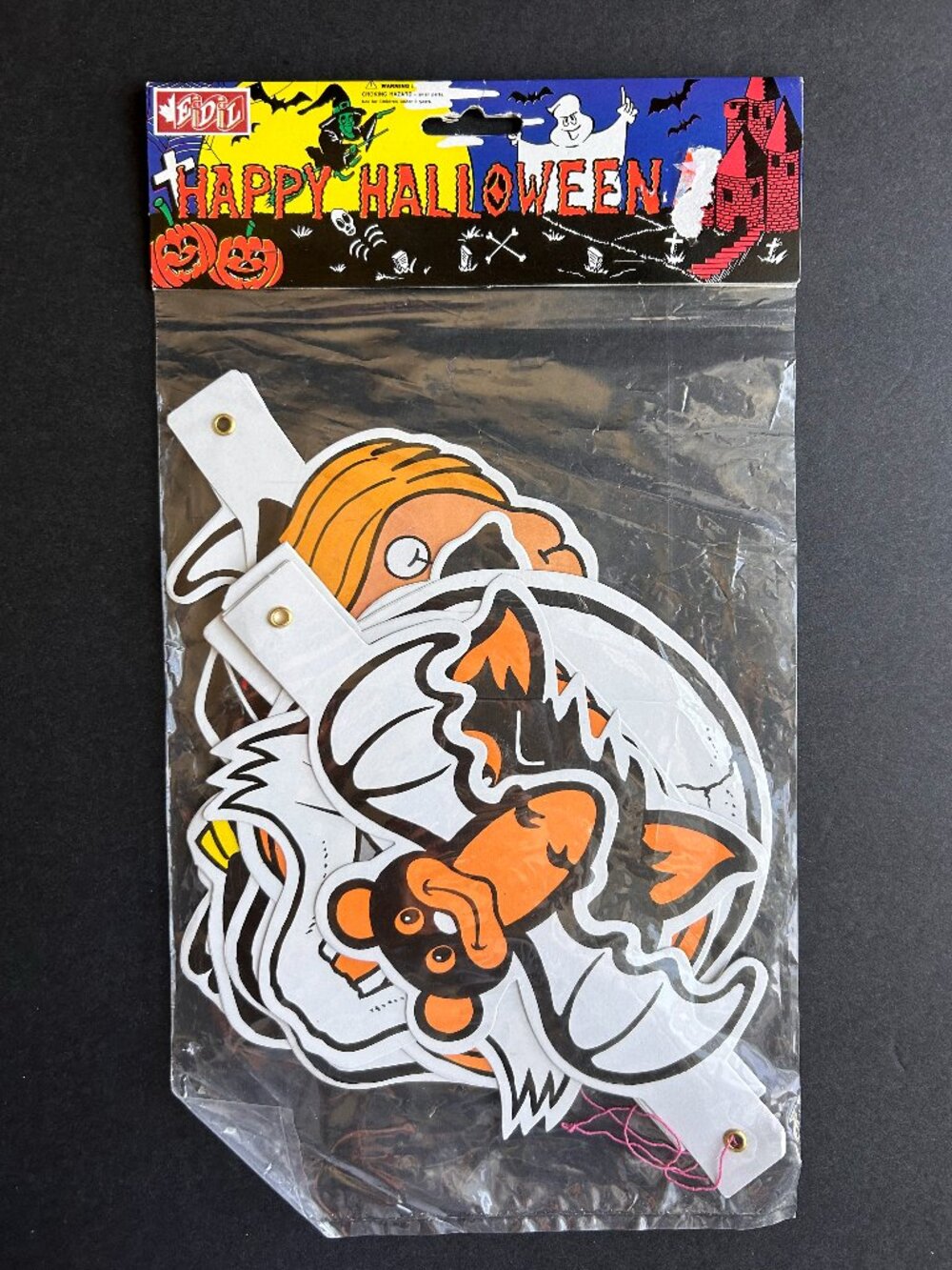 Vintage Halloween Paper Die Cut Garland NWT
